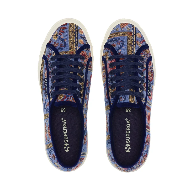 2750 TAPESTRY - Le Superga - Low Cut - Woman - Blue Avion-Beige-Red-Off White