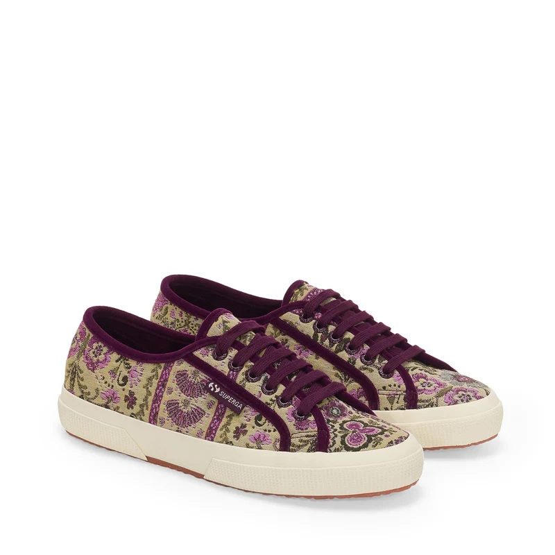 2750 TAPESTRY - Le Superga - Low Cut - Woman - Beige-Puple-Off White