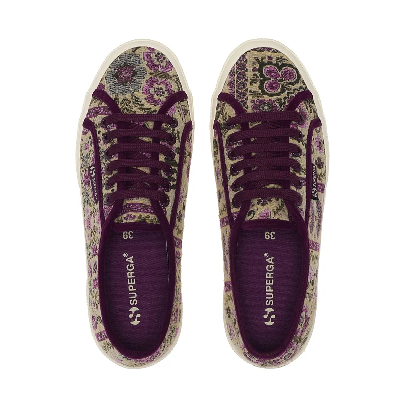 2750 TAPESTRY - Le Superga - Low Cut - Woman - Beige-Puple-Off White