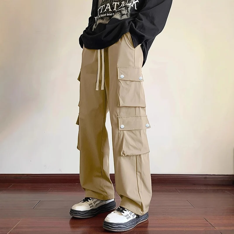 Herren Locker geschnittene Cargo-Jogginghose mit Tunnelzug & Mehrfachtaschen Nord Taschen