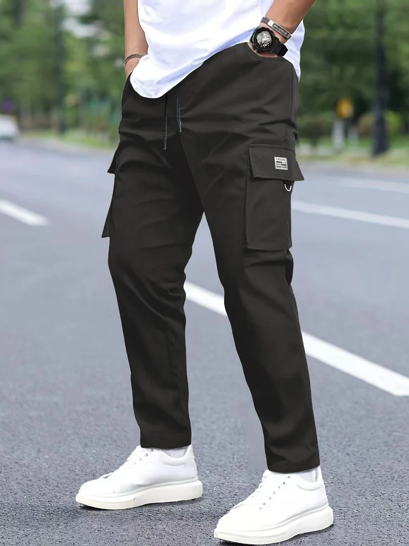 Herren Leichtgewichtige Technical-Cargohose mit Tunnelzugbund, D‑Ring & großen Klappfächern Nord Taschen