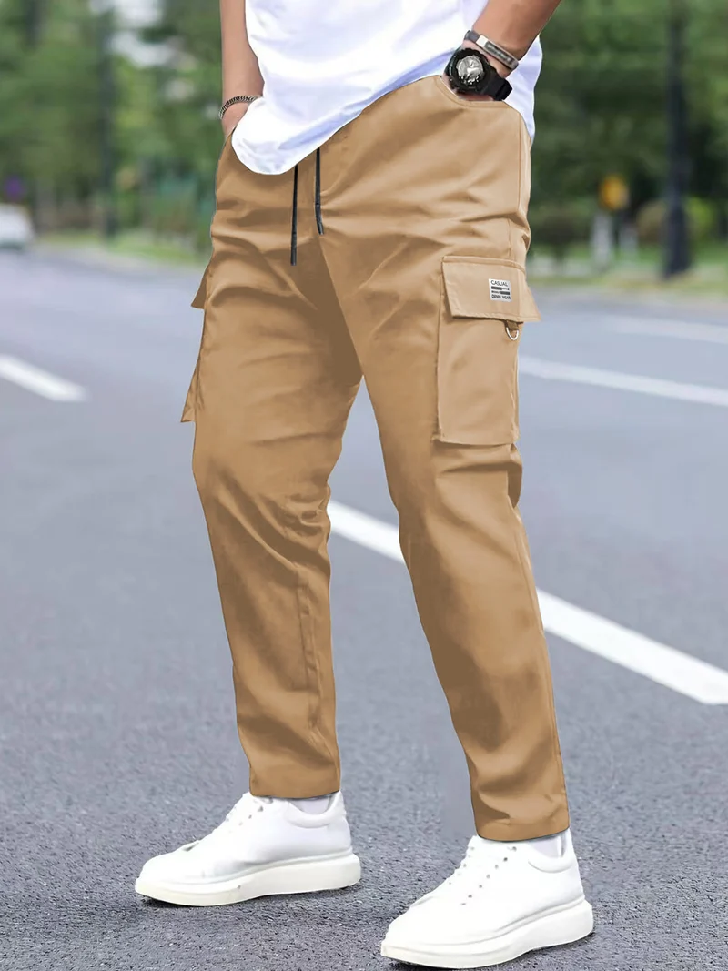 Herren Leichtgewichtige Technical-Cargohose mit Tunnelzugbund, D‑Ring & großen Klappfächern Nord Taschen
