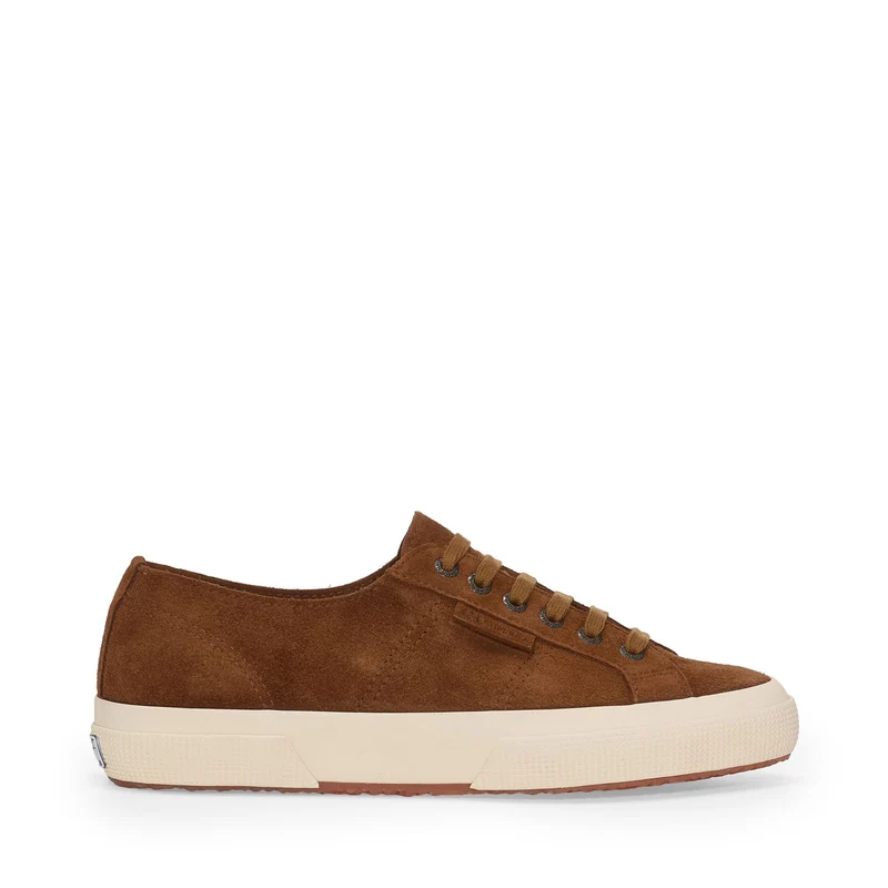 2750 SUEDE - Le Superga - Low Cut - Woman - Tan Brown-Off White