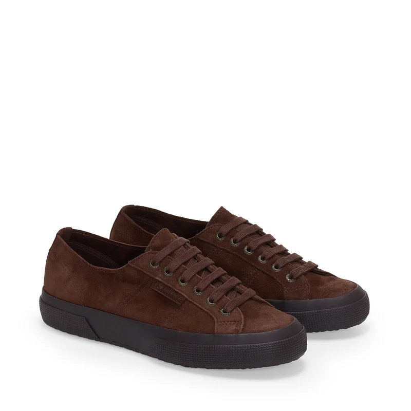 2750 SUEDE - Le Superga - Low Cut - Woman - Total Dk Chocolate