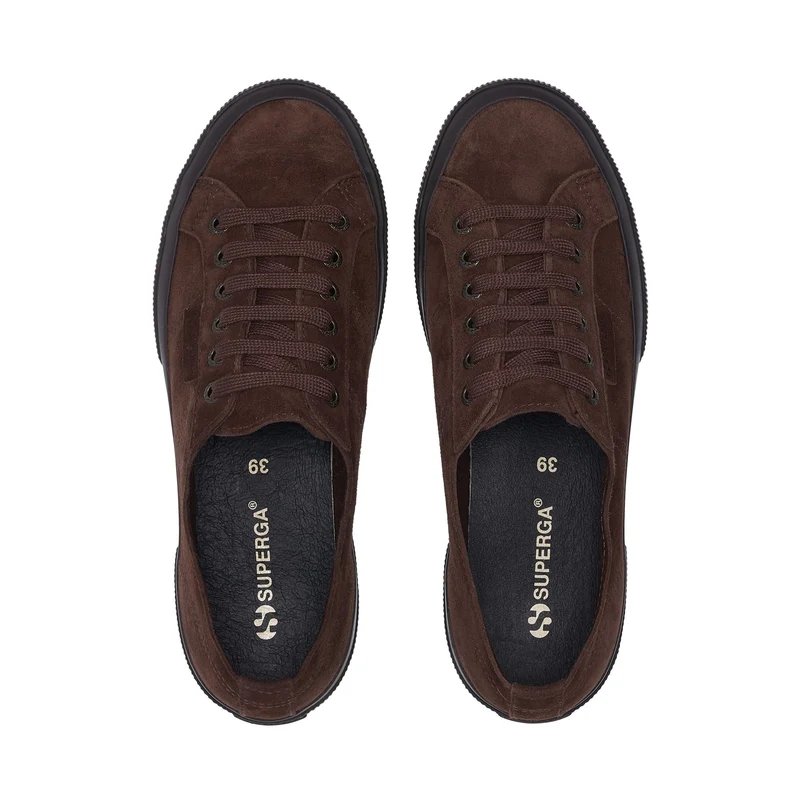 2750 SUEDE - Le Superga - Low Cut - Woman - Total Dk Chocolate