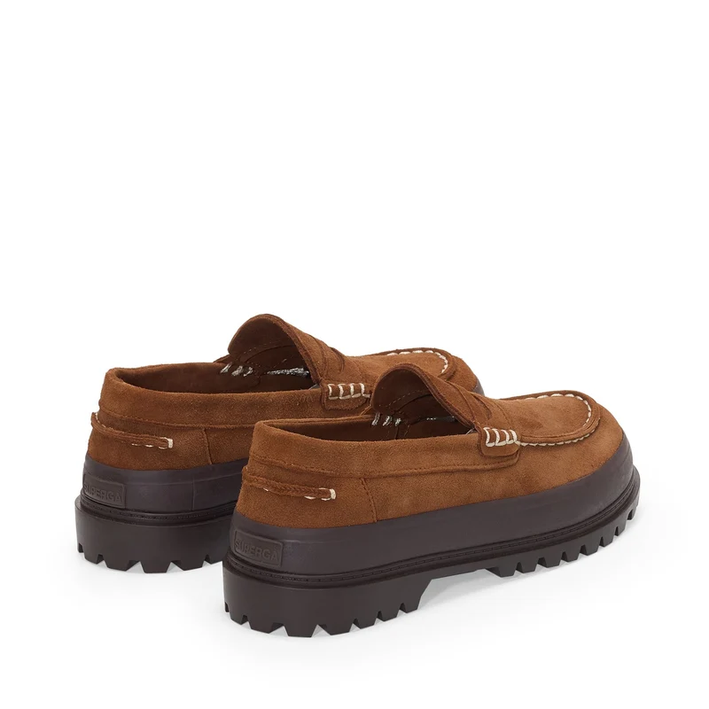 3110 MOCASSINO SUEDE - Moc - Low Cut - Woman - Tan Brown-Dk Chocolate