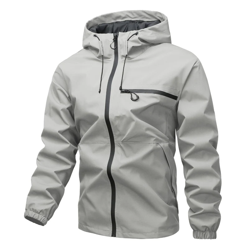 Herren Leichter Technical Shell-Anorak mit getapten Nähten, wasserdichten Reißverschlüssen & verstellbarer Kapuze Nord Taschen
