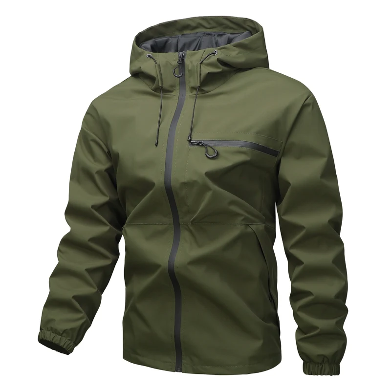 Herren Leichter Technical Shell-Anorak mit getapten Nähten, wasserdichten Reißverschlüssen & verstellbarer Kapuze Nord Taschen