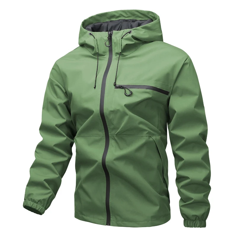 Herren Leichter Technical Shell-Anorak mit getapten Nähten, wasserdichten Reißverschlüssen & verstellbarer Kapuze Nord Taschen