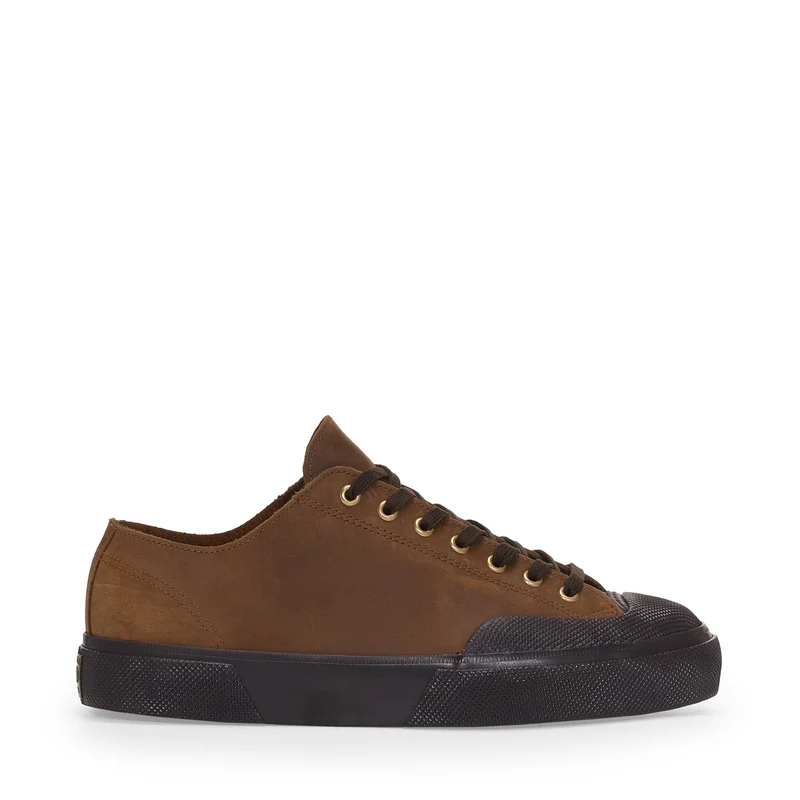 2432 WORKS CRAZY HORSE LEATHER - Sneakers - Low Cut - Unisex - Brown Horse-Black