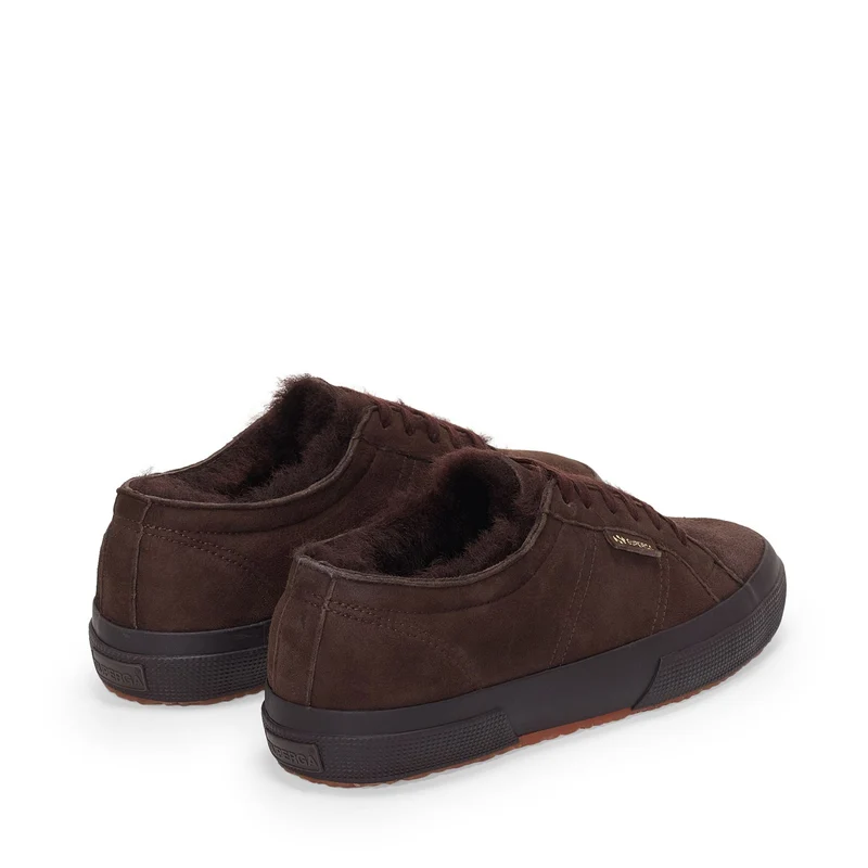 2750 SHEARLING - Le Superga - Low Cut - Woman - Full Dk Chocolate-Brown Java