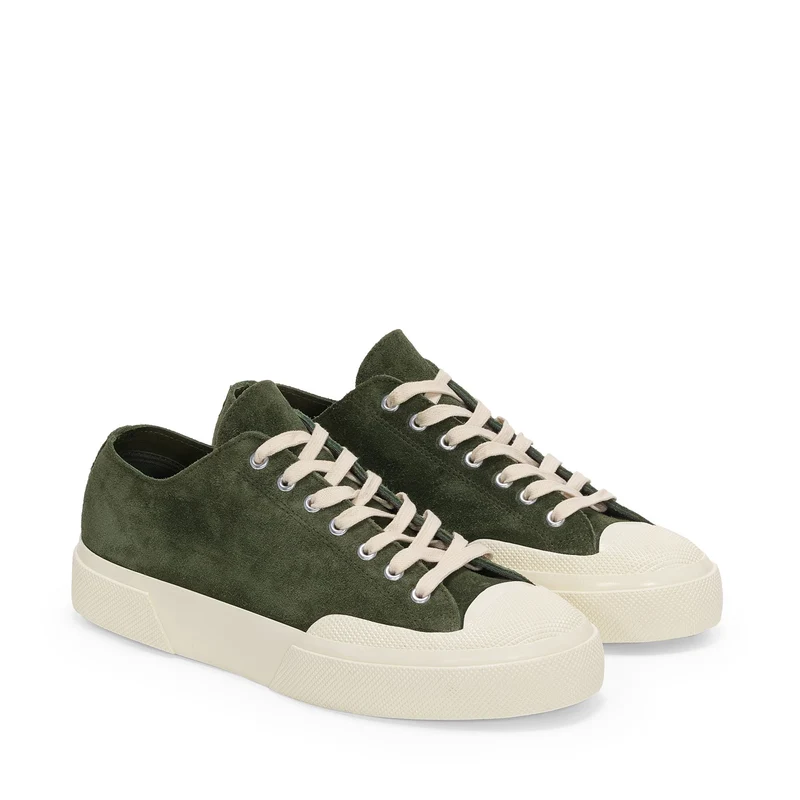2432 WORKS SUEDE FLESH OUT - Sneakers - Low Cut - Unisex - Green grass Dk-Off White
