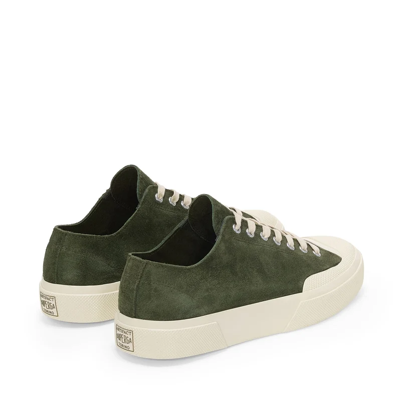 2432 WORKS SUEDE FLESH OUT - Sneakers - Low Cut - Unisex - Green grass Dk-Off White