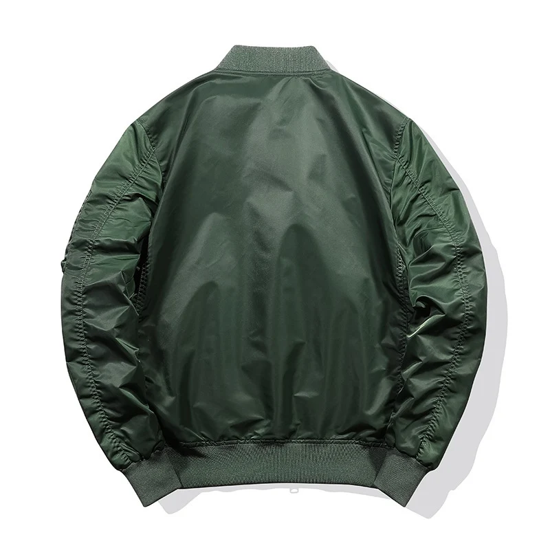 Herren Thermisch isolierte Nylon-Bomberjacke mit Ärmeltasche und Rippenbündchen Nord Taschen