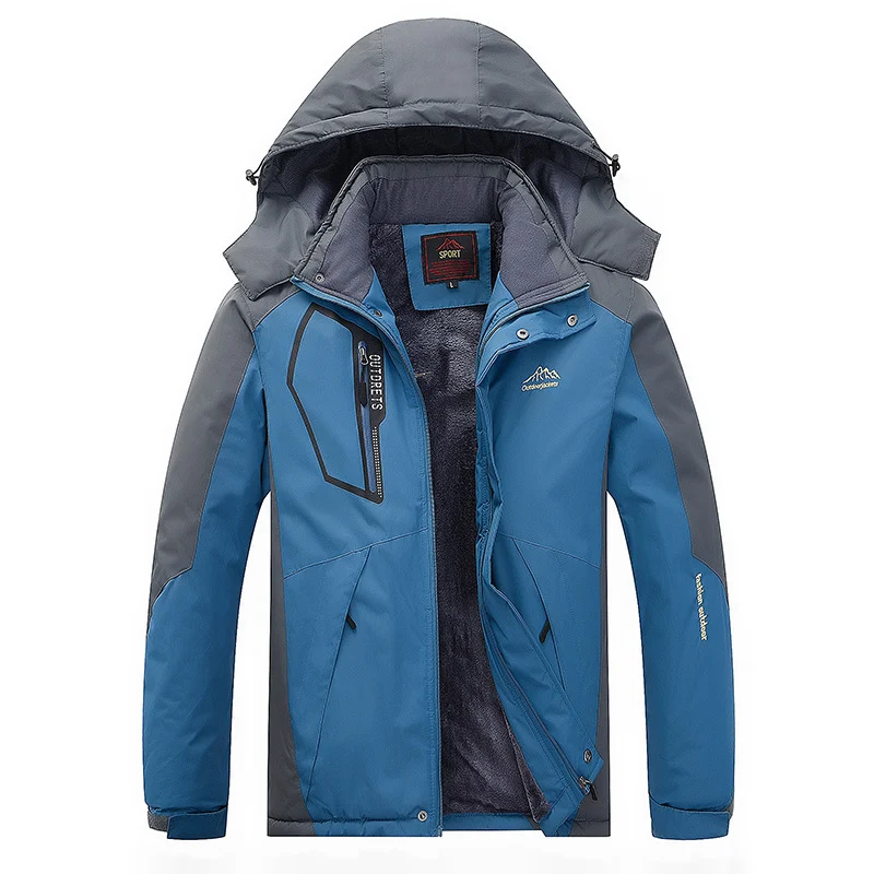 Herren technischer Outdoor-Parka mit Teddyfleece-Innenfutter, verschweißter Außenhülle und Multifunktionstaschen Nord Taschen