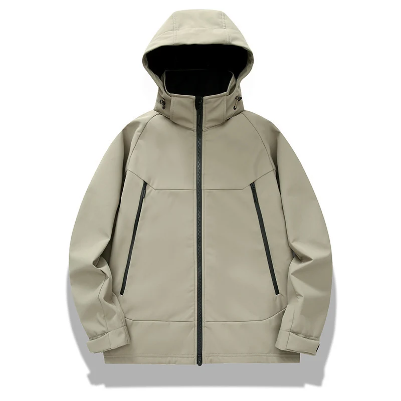 Herren technische Softshelljacke mit Kapuze, verschweißten Nähten und ergonomischem Raglanärmel Nord Taschen