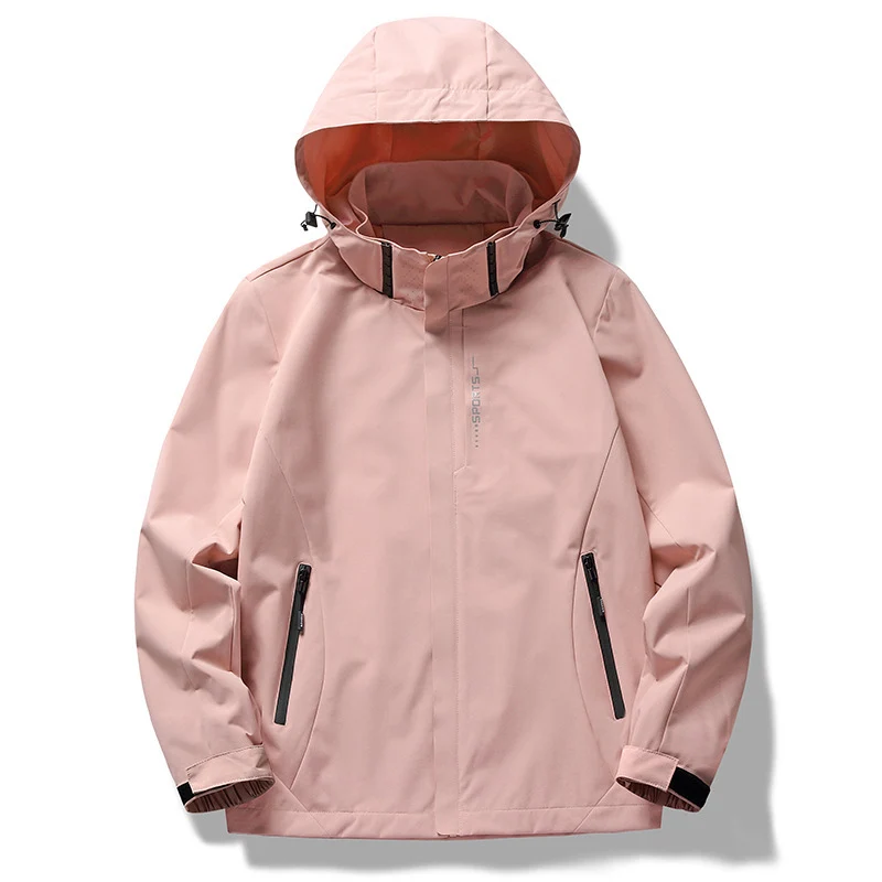 Herren technische Softshell Regenjacke mit Kapuze, wind- und wasserabweisender Membran und verdeckten Reißverschlüssen Nord Taschen