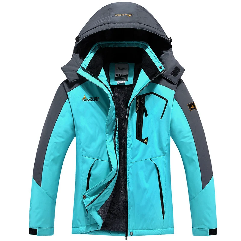 Herren technische Outdoor-Thermojacke mit abnehmbarer Kapuze, winddichter Außenschale und wärmender Fleece-Innenlage Nord Taschen