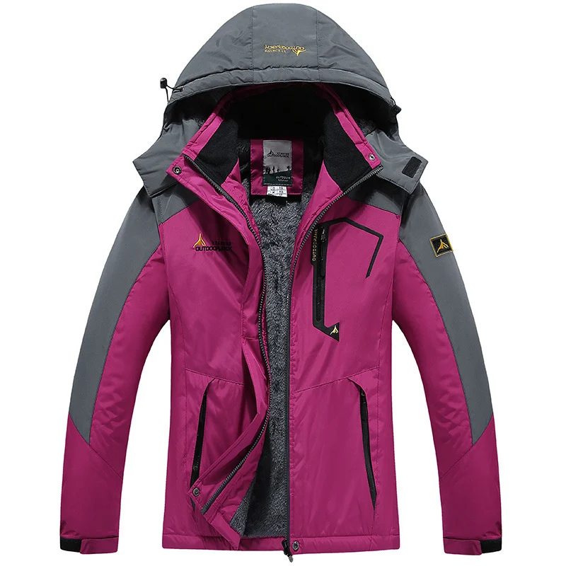 Herren technische Outdoor-Thermojacke mit abnehmbarer Kapuze, winddichter Außenschale und wärmender Fleece-Innenlage Nord Taschen