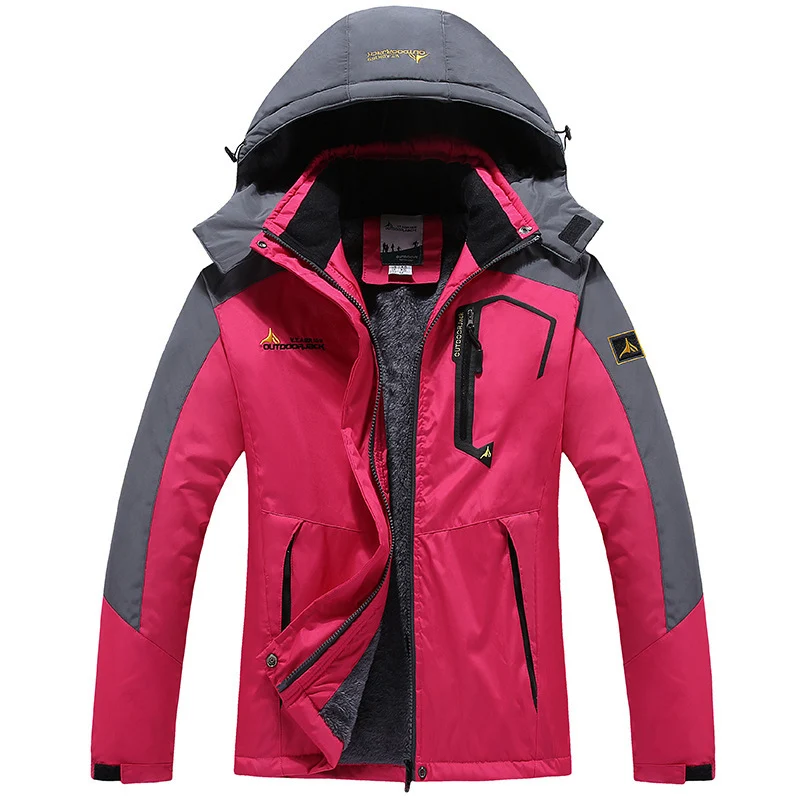 Herren technische Outdoor-Thermojacke mit abnehmbarer Kapuze, winddichter Außenschale und wärmender Fleece-Innenlage Nord Taschen