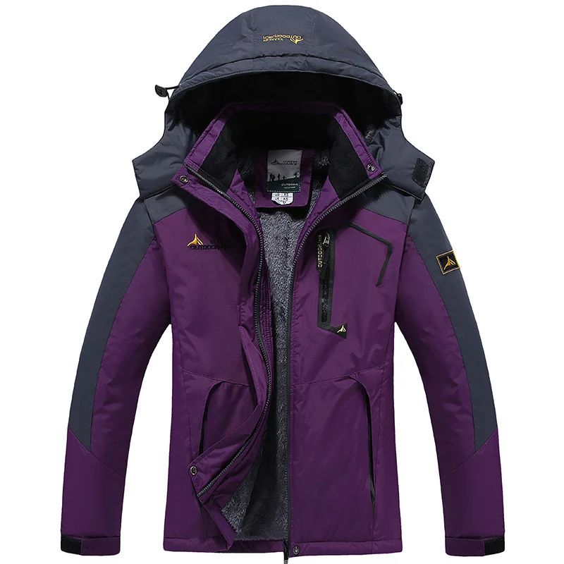 Herren technische Outdoor-Thermojacke mit abnehmbarer Kapuze, winddichter Außenschale und wärmender Fleece-Innenlage Nord Taschen