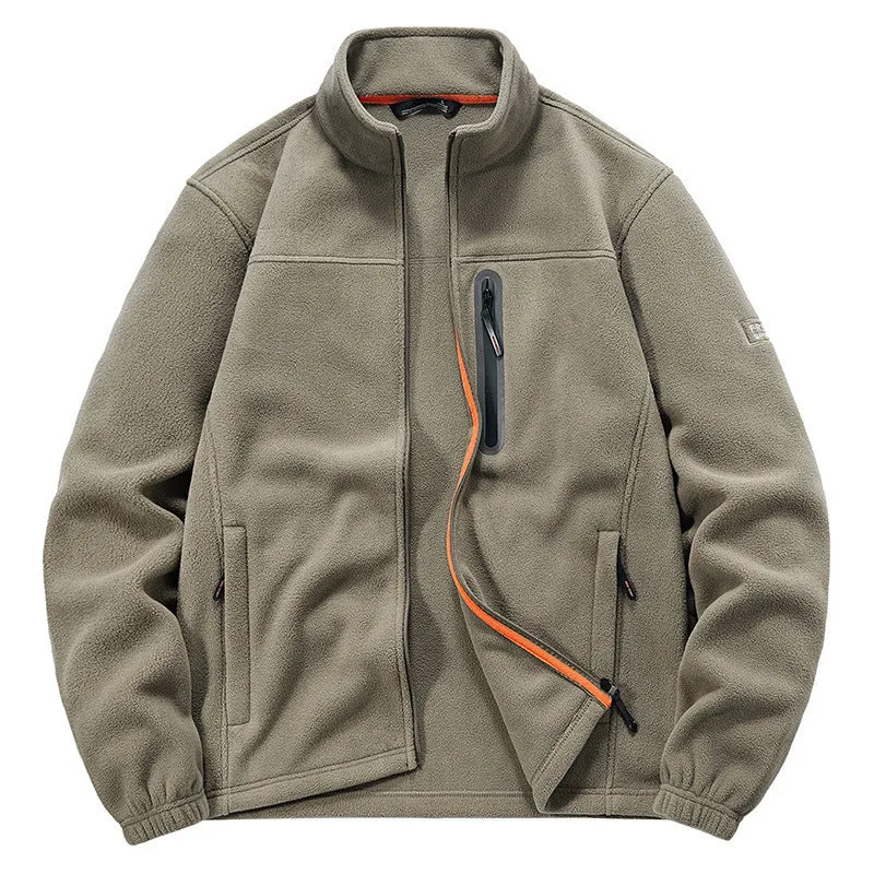 Herren technische Fleecejacke mit Polarstruktur, wasserabweisender Brusttasche und elastischen Bündchen Nord Taschen
