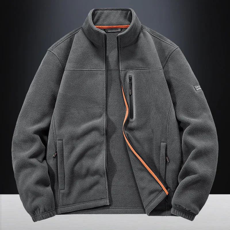 Herren technische Fleecejacke mit Polarstruktur, wasserabweisender Brusttasche und elastischen Bündchen Nord Taschen