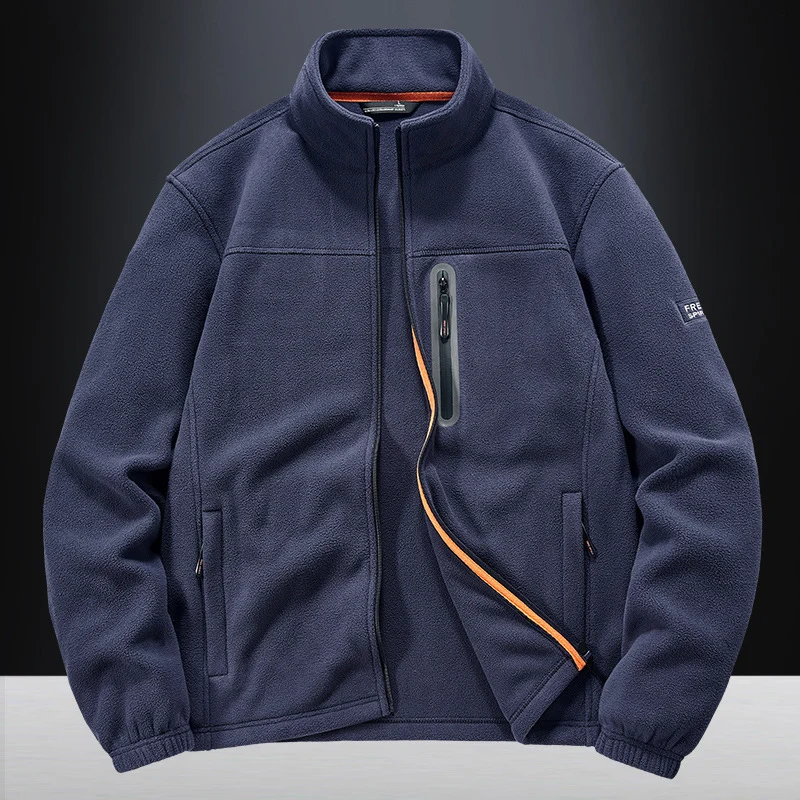 Herren technische Fleecejacke mit Polarstruktur, wasserabweisender Brusttasche und elastischen Bündchen Nord Taschen