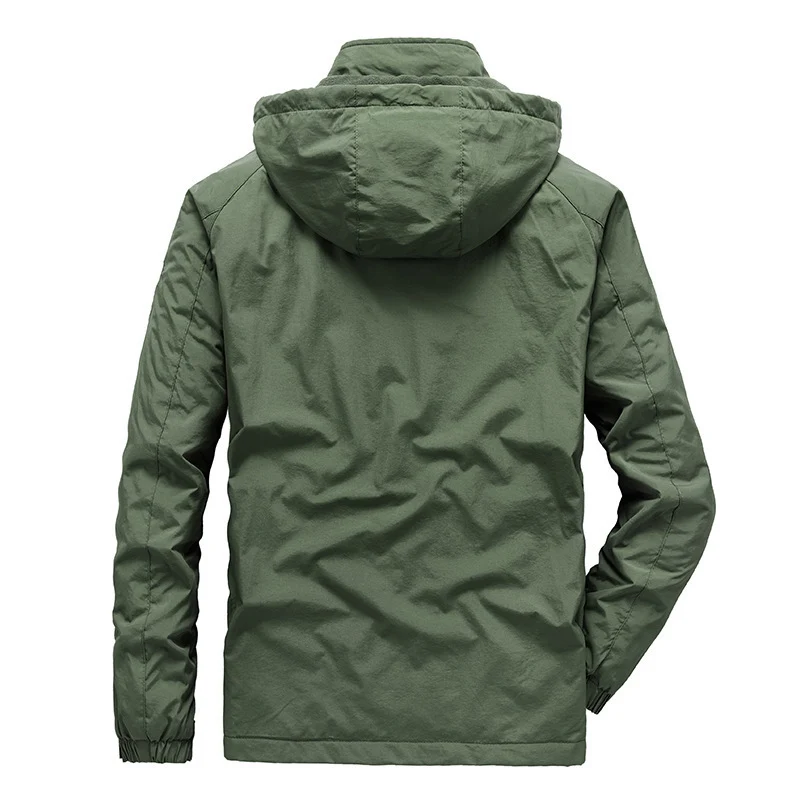 Herren Tech‑Hoodie‑Parka mit Mikrofleece‑Innenlage und verdeckten Reißverschlüssen Nord Taschen