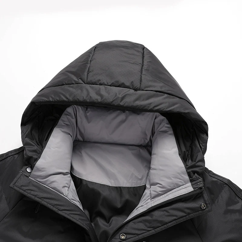 Herren Stepp-Winterjacke mit Kapuze und Thermofutter Nord Taschen