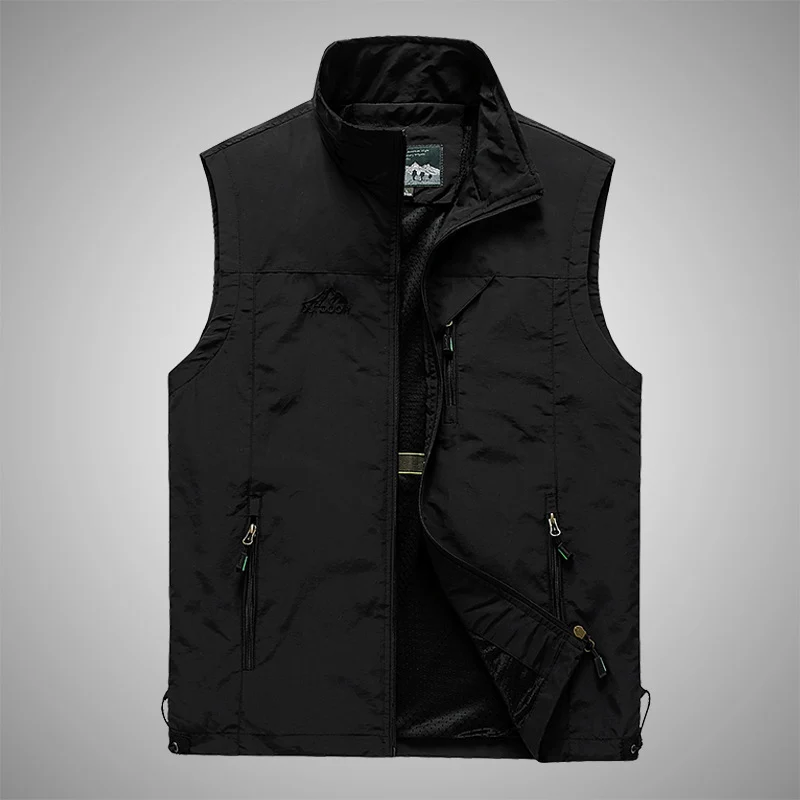 Herren Softshell-Outdoorweste mit atmungsaktivem Meshfutter, Reißverschlusstaschen und Stehkragen Nord Taschen