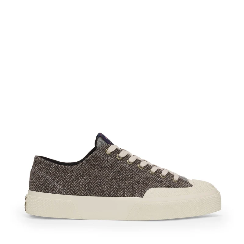 2432 WORKS WOOL PATCHWORK - Sneakers - Low Cut - Unisex - Grey-Off White