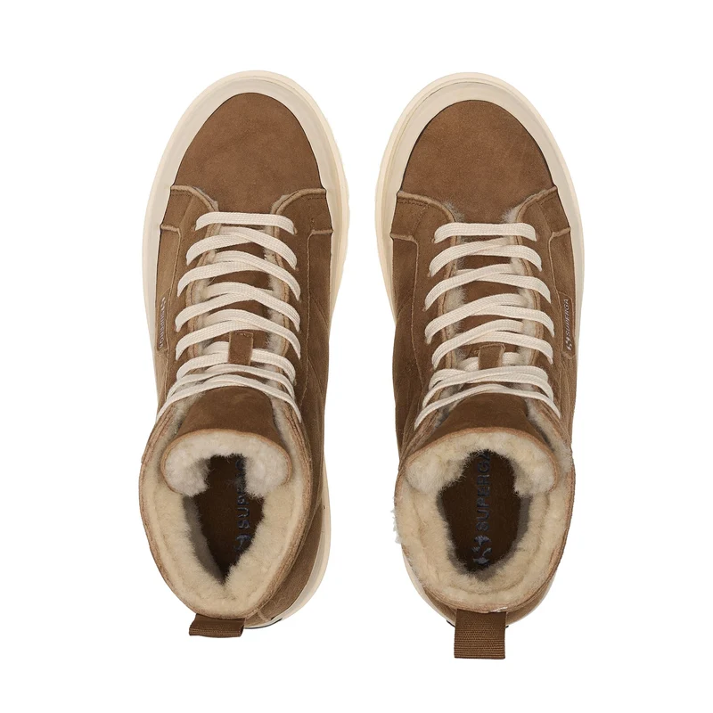 2341 ALPINA SHEARLING - Ankle Boots - Mid Cut - Unisex - Brown Curcuma-FOff White