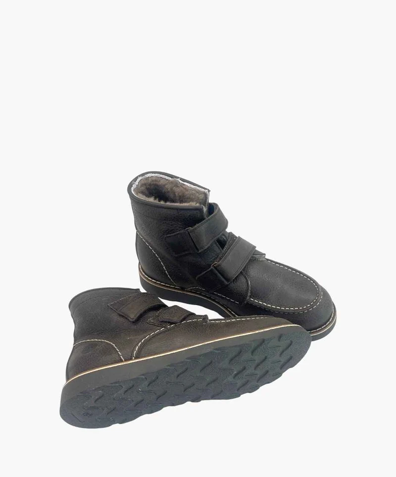 Vewrdecchia Klett Stiefel Lammfell gefütter braun