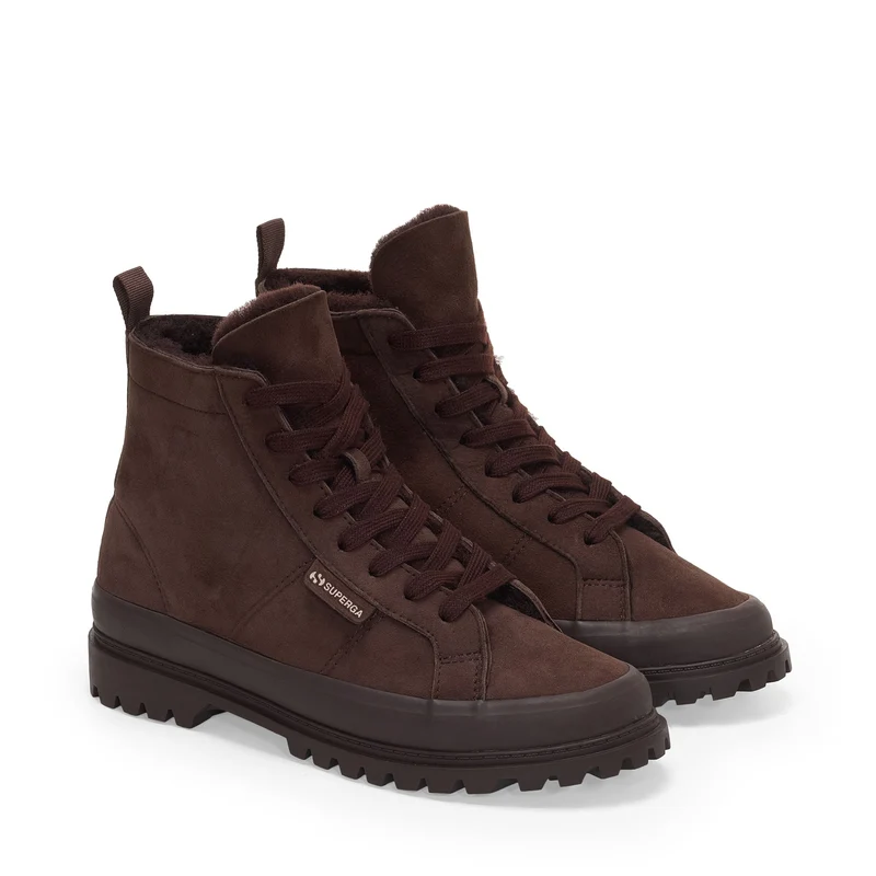 2341 ALPINA SHEARLING - Ankle Boots - Mid Cut - Unisex - Full Dk Chocolate-Brown Java