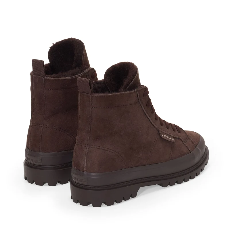 2341 ALPINA SHEARLING - Ankle Boots - Mid Cut - Unisex - Full Dk Chocolate-Brown Java