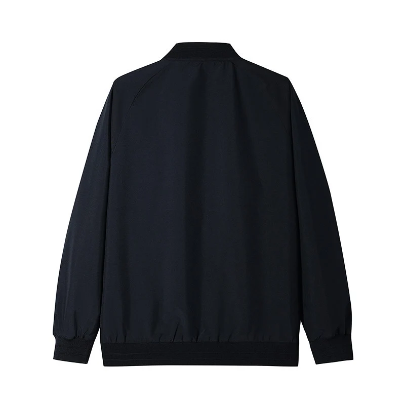Herren Leichte Windbreaker-Bomberjacke mit Raglanärmeln, elastischen Bündchen und Zwei-Wege-Reißverschluss Nord Taschen