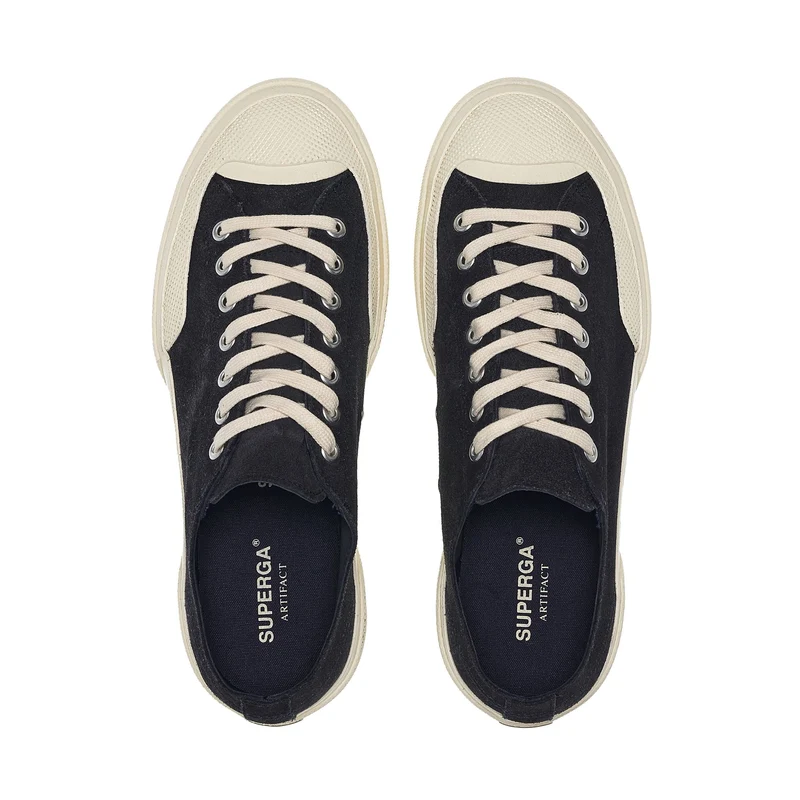 2432 WORKS SUEDE FLESH OUT - Sneakers - Low Cut - Unisex - Navy-Off White