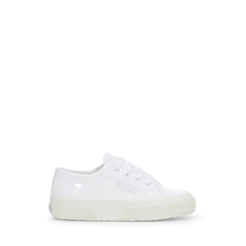 2750 KIDS VEGAN VARNISH MATERIAL - Le Superga - Low Cut - Girl - White