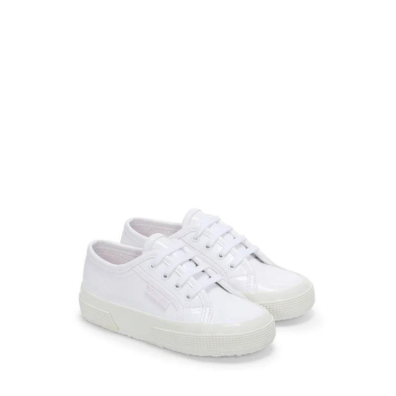 2750 KIDS VEGAN VARNISH MATERIAL - Le Superga - Low Cut - Girl - White