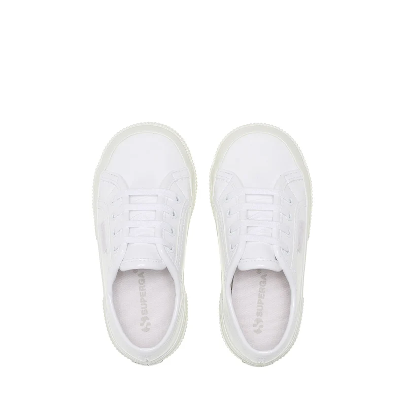 2750 KIDS VEGAN VARNISH MATERIAL - Le Superga - Low Cut - Girl - White