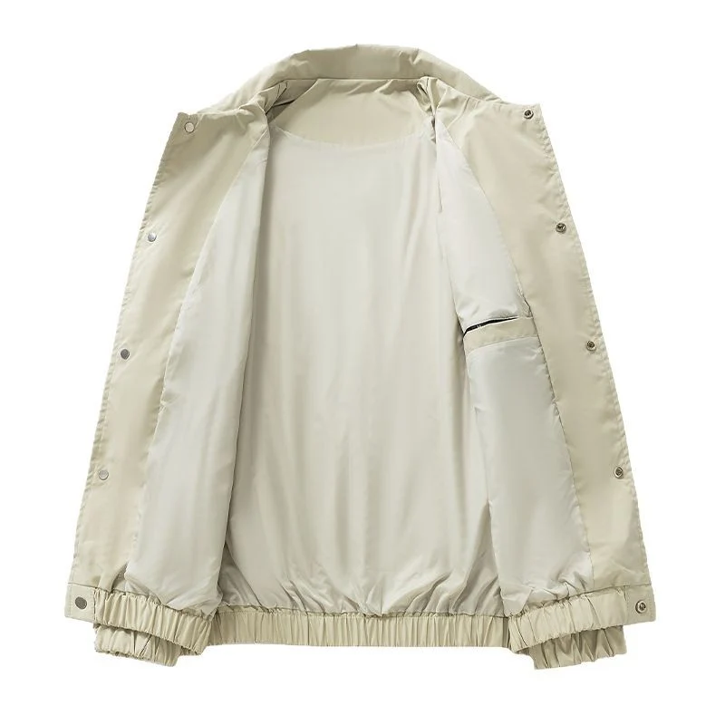 Herren Leichte Utility-Coachjacke mit Druckknopfverschluss, Ärmel-Reißverschluss & elastischem Saum Nord Taschen