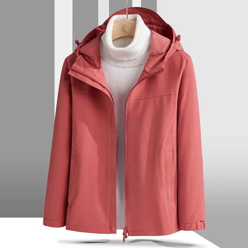 Herren Leichte technische Softshelljacke mit verstellbarer Kapuze und minimalistischer Sportpassform Nord Taschen