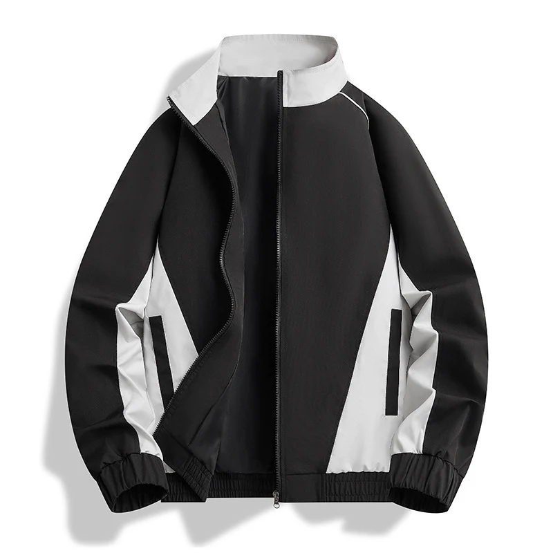 Herren Leichte Athletic-Softshell-Trainingsjacke mit Kontrastpaneelen, Stehkragen & elastischem Saum Nord Taschen
