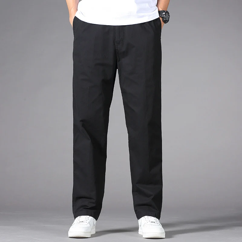Herren Legere Relaxed-Fit Chinohose aus Baumwollmix mit elastischem Bund Nord Taschen