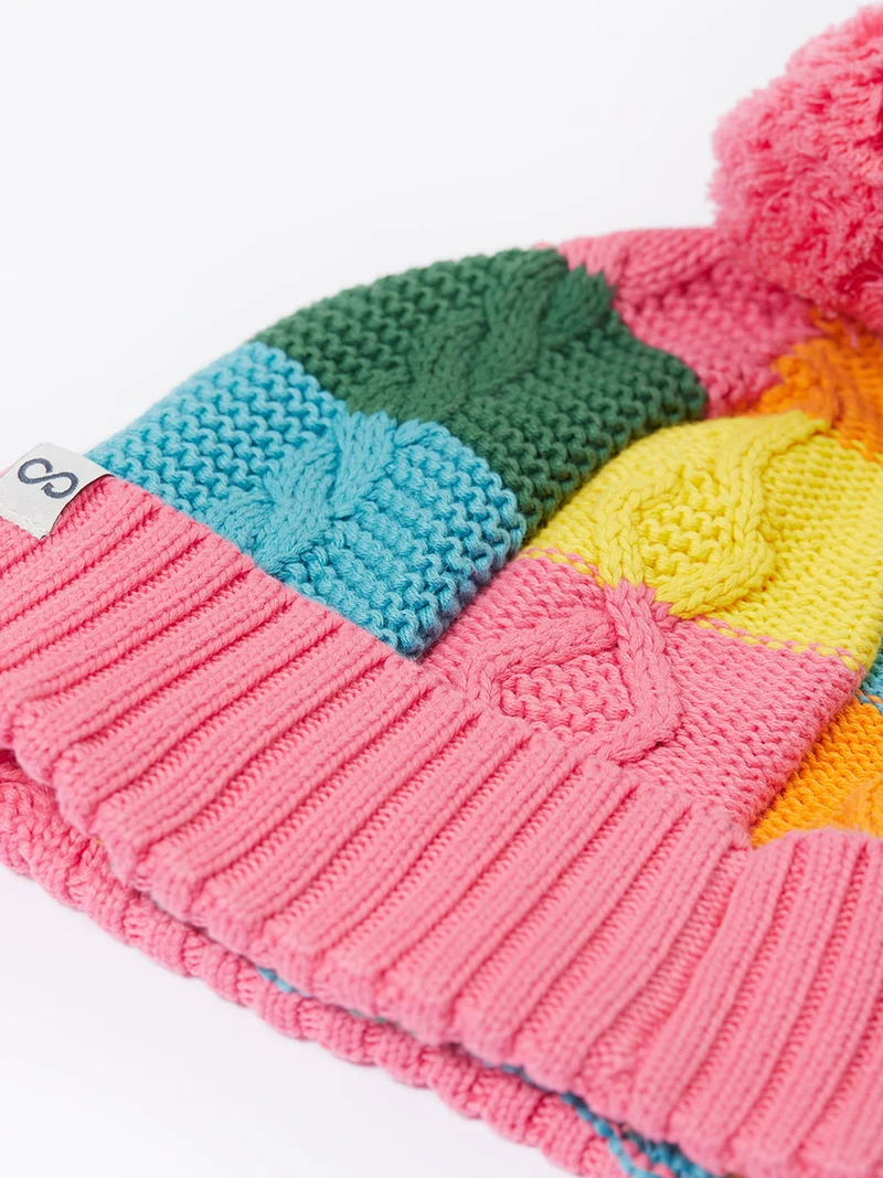 Cable Knit Bobble Hat