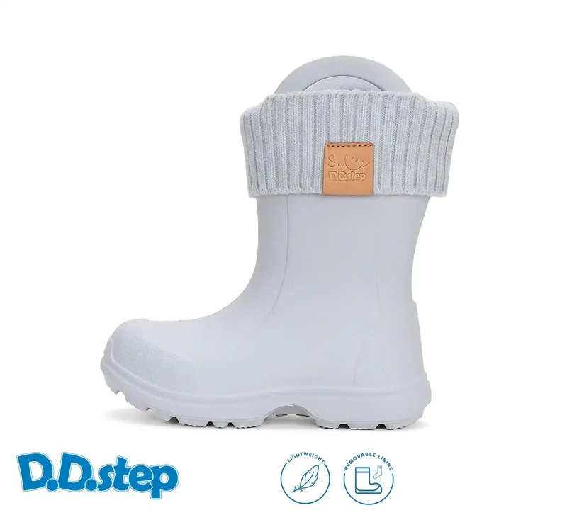 D.D.step Kinder Gummistiefel Grau I106-42645