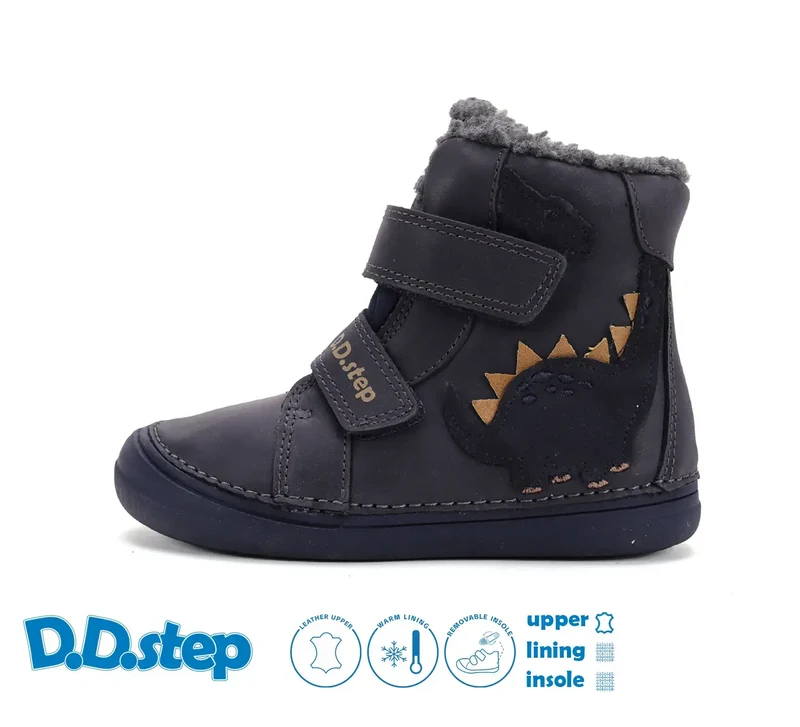 D.D.step Jungen Winterstiefel Königsblau W078-52785A
