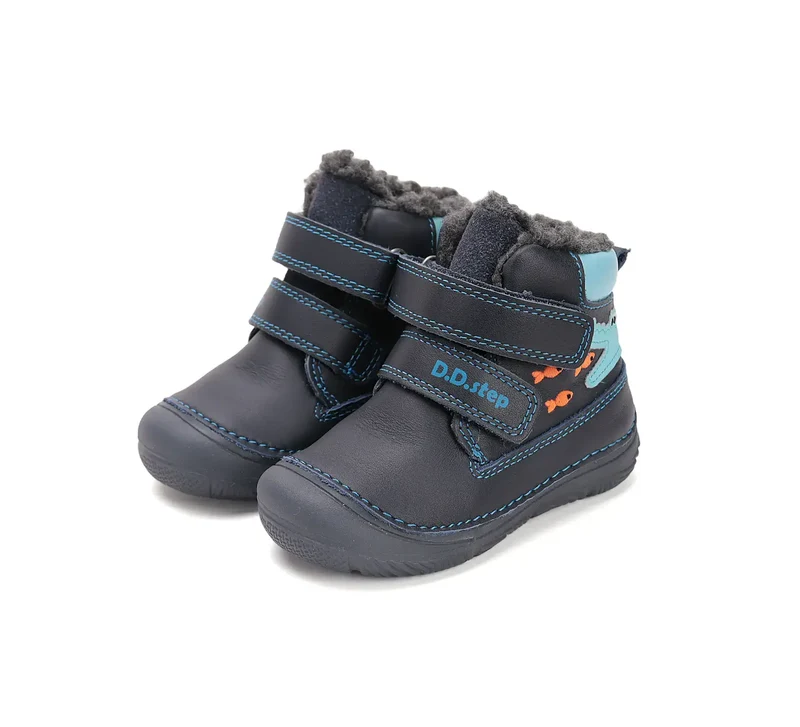 D.D.step Jungen Winterstiefel Königsblau W082-52462A
