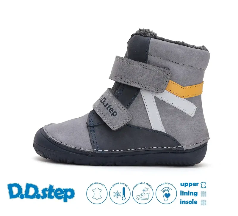 D.D.step Jungen Winterstiefel Grau W073-52306
